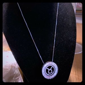 Black Taurus necklace